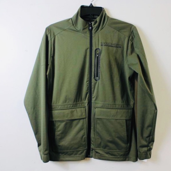 NEW SKECHERS Apparel GO Shields Green Jacket-Small - Picture 2 of 6